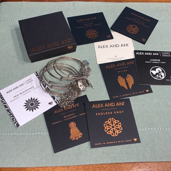 stack of Alex and Ani bangles - Picture 12 of 12